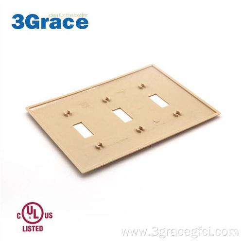 3-Gang Mid-Size Toggle Switch Wallplate